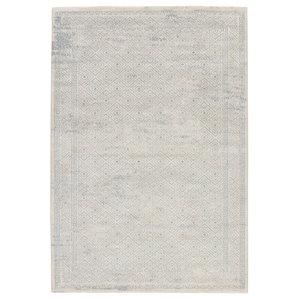 Bungalow Rose Performance Tan/Blue Rug Wayfair